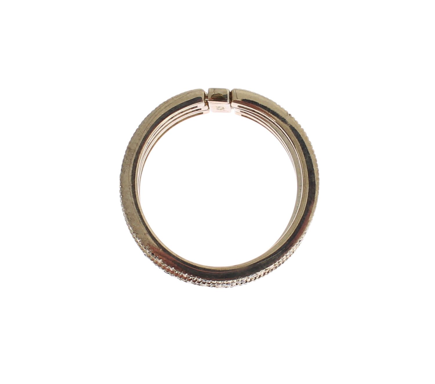 Nialaya Damenring aus 925er Sterlingsilber mit schwarzen Zirkoniasteinen