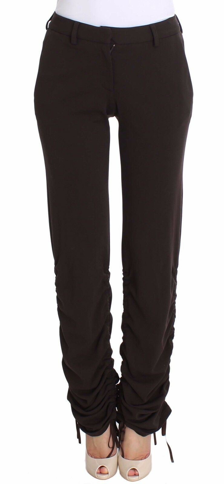 Pantalon décontracté extensible marron Ermanno Scervino