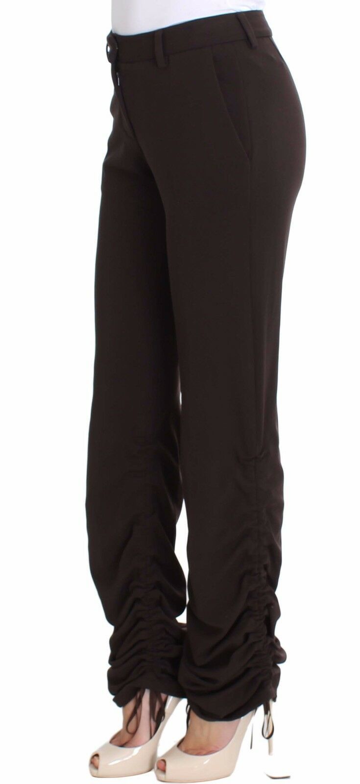 Pantalon décontracté extensible marron Ermanno Scervino