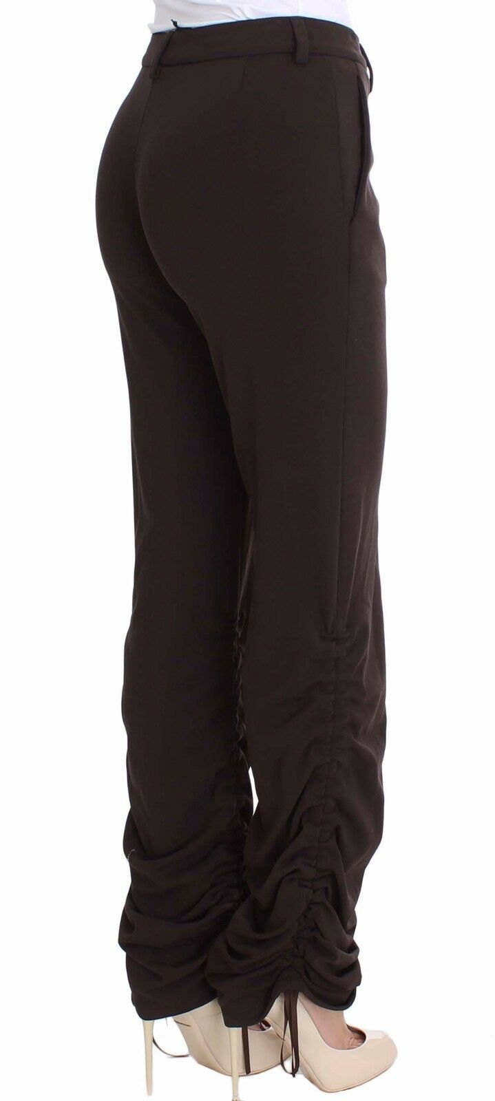 Pantalon décontracté extensible marron Ermanno Scervino