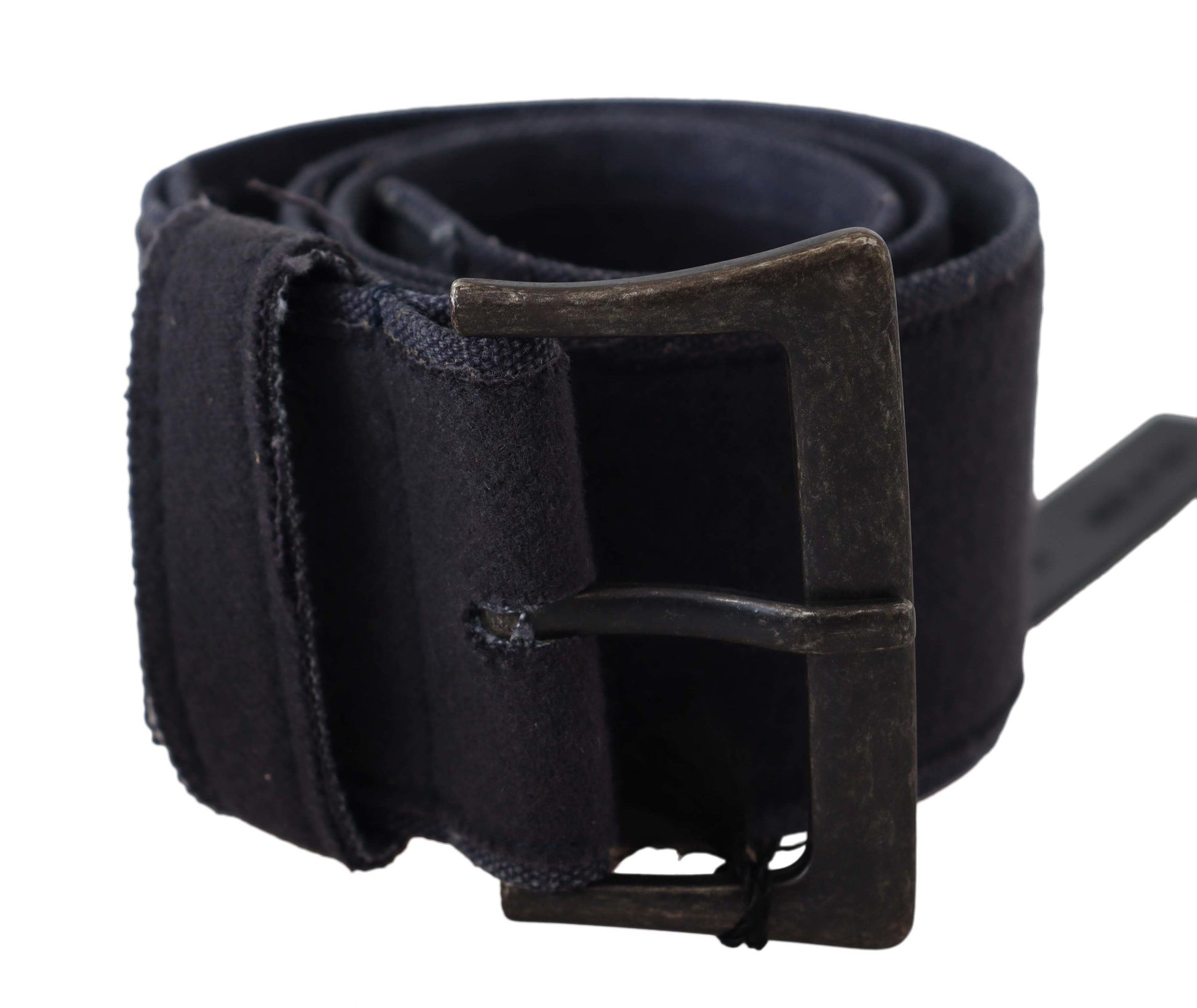 Ceinture de luxe Ermanno Scervino en cuir noir à large boucle pour la taille