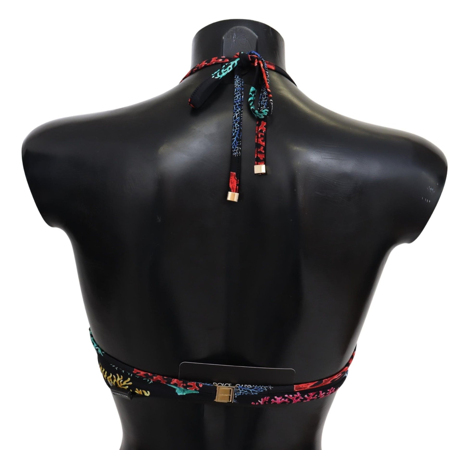 Haut de bikini femme Dolce & Gabbana motif Coraux noirs