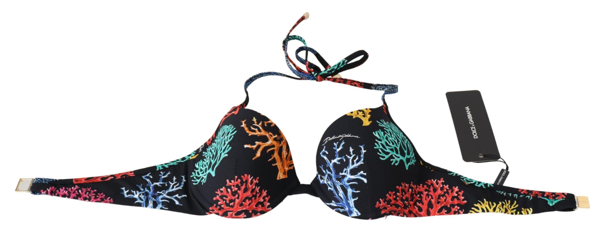 Haut de bikini femme Dolce & Gabbana motif Coraux noirs