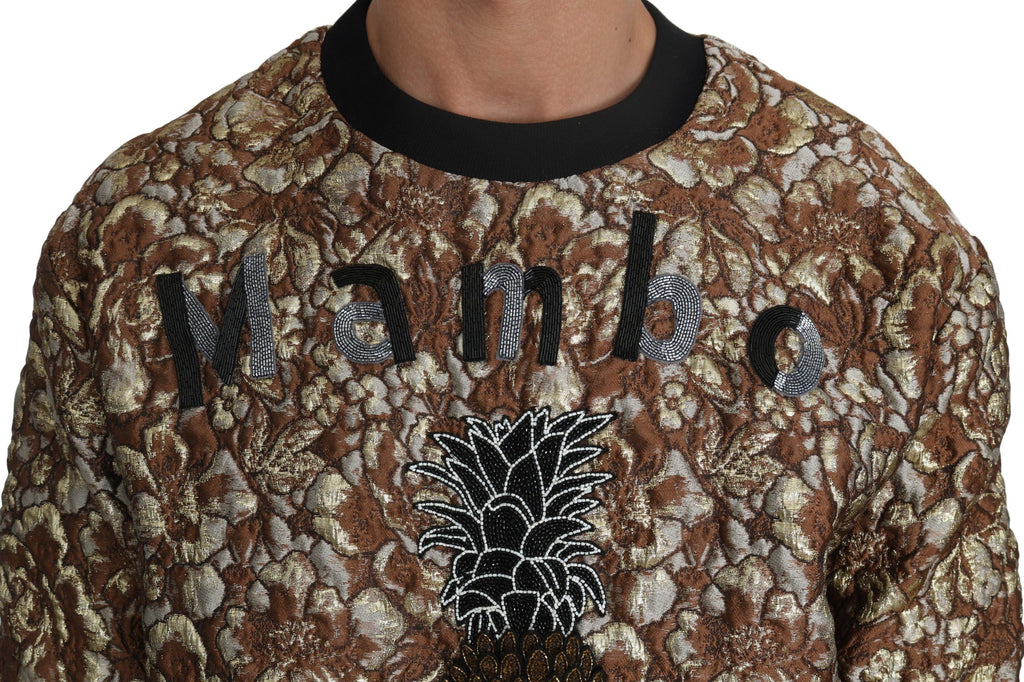 Pull Dolce & Gabbana multicolore en jacquard MAMBO avec ananas