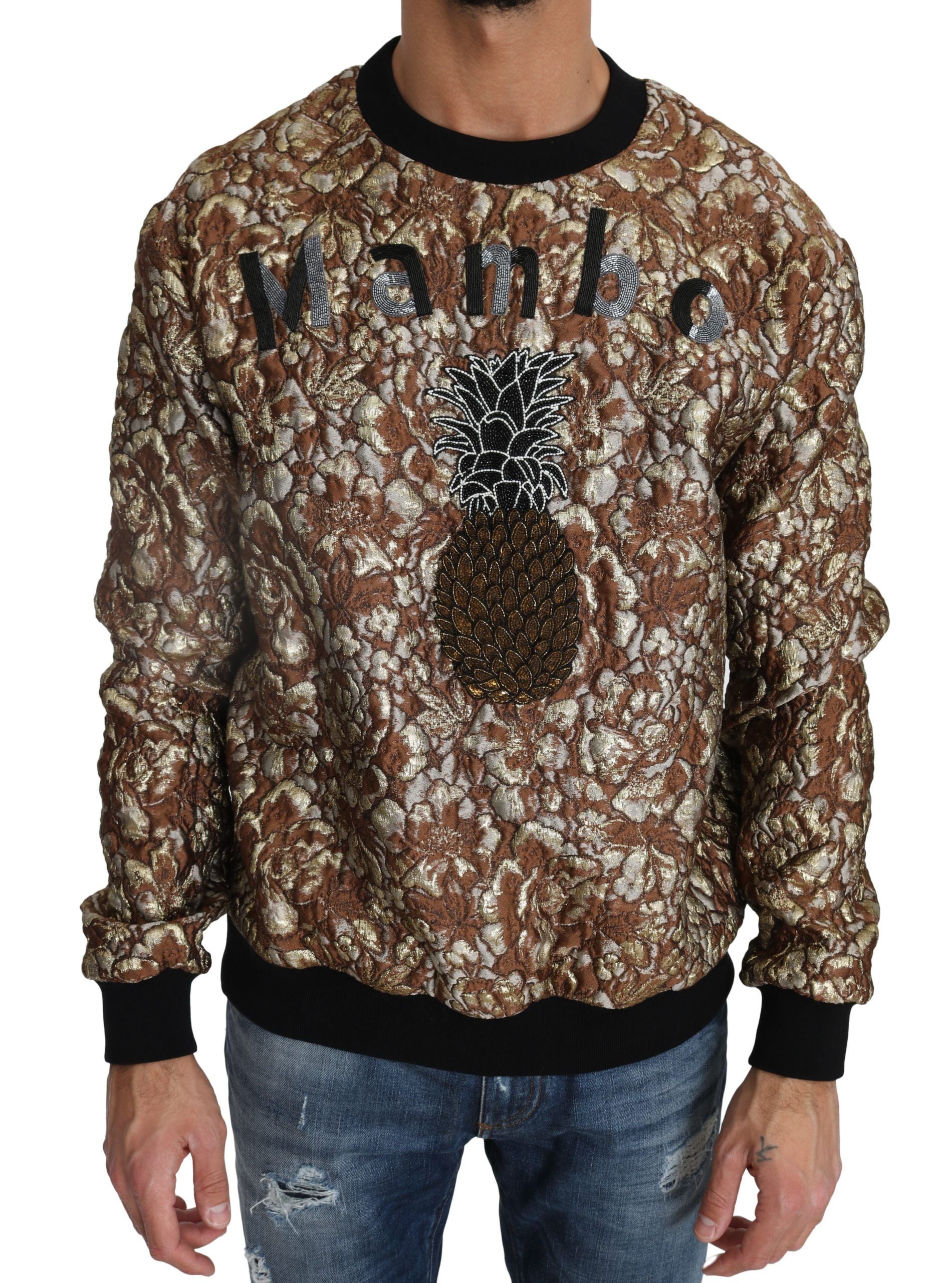 Pull Dolce & Gabbana multicolore en jacquard MAMBO avec ananas