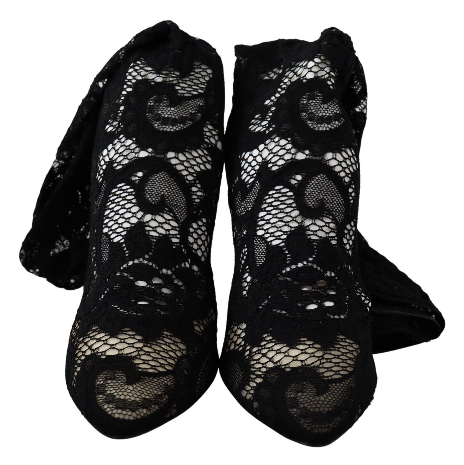 Chaussures Escarpins Bottines Dolce & Gabbana en dentelle Taormina noire