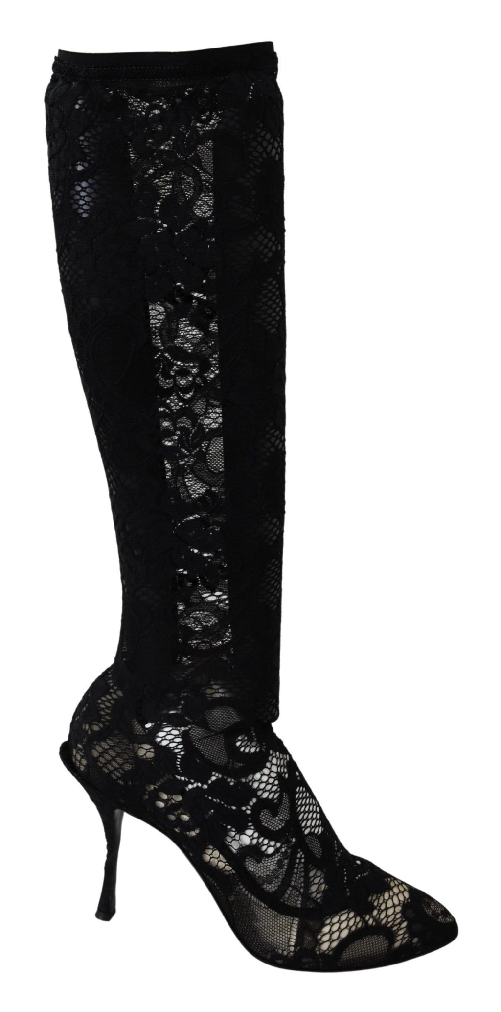 Chaussures Escarpins Bottines Dolce & Gabbana en dentelle Taormina noire