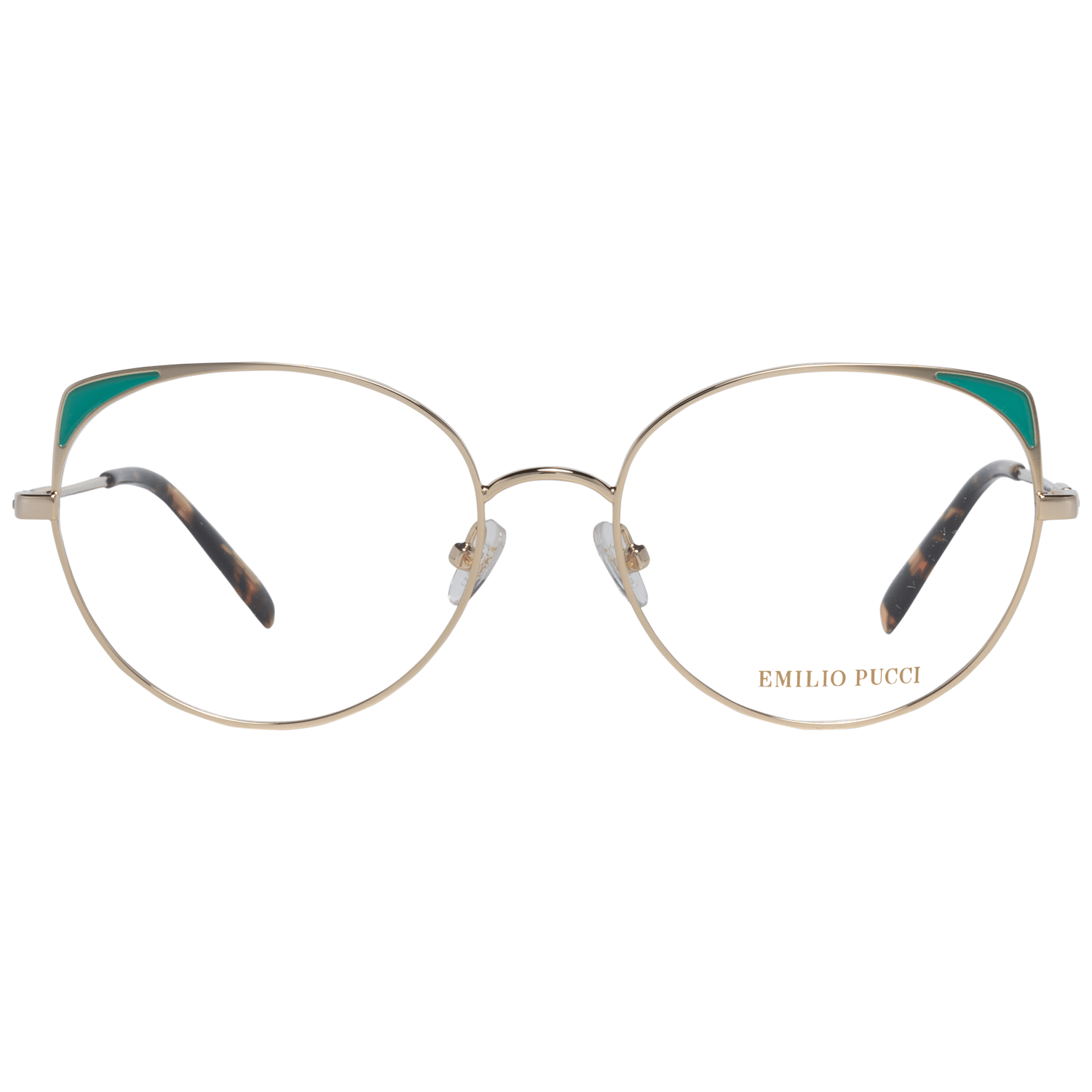 Lunettes (Monture) en métal doré Emilio Pucci