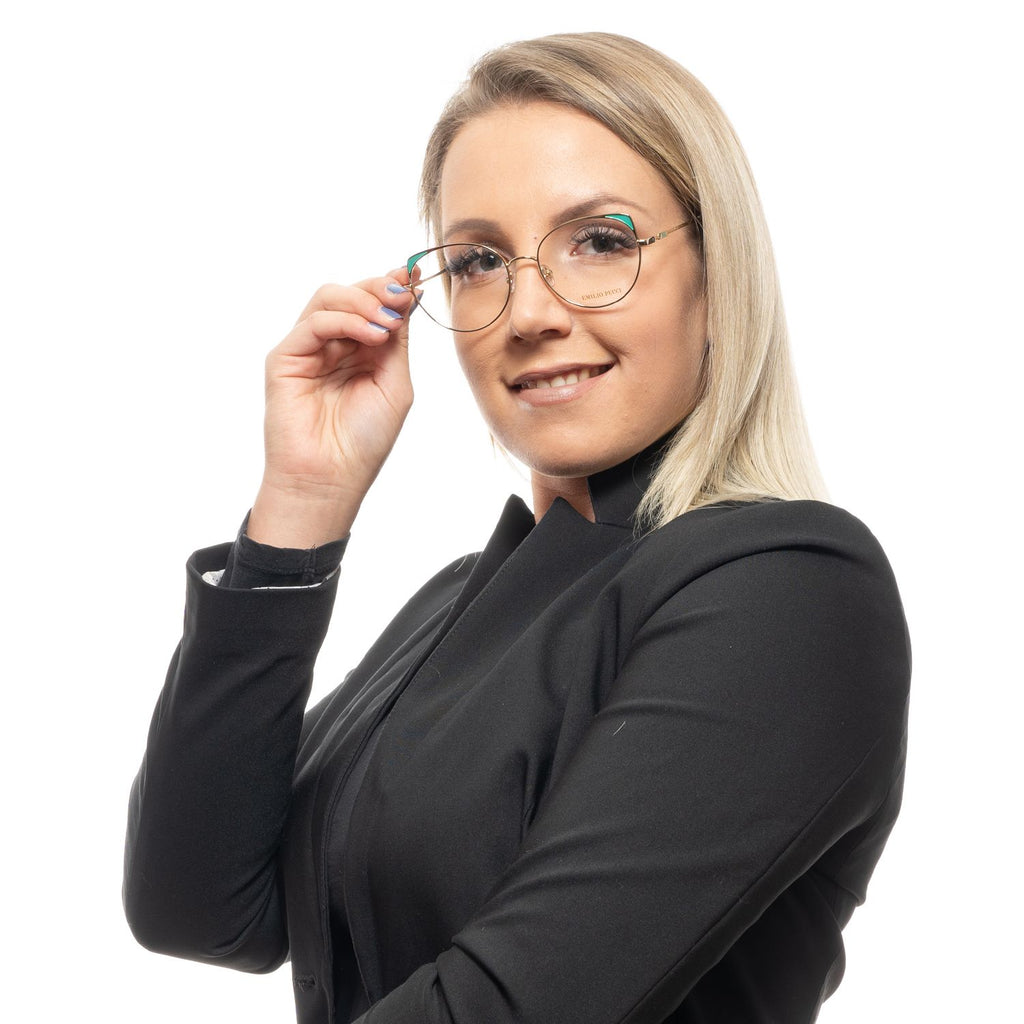 Lunettes (Monture) en métal doré Emilio Pucci