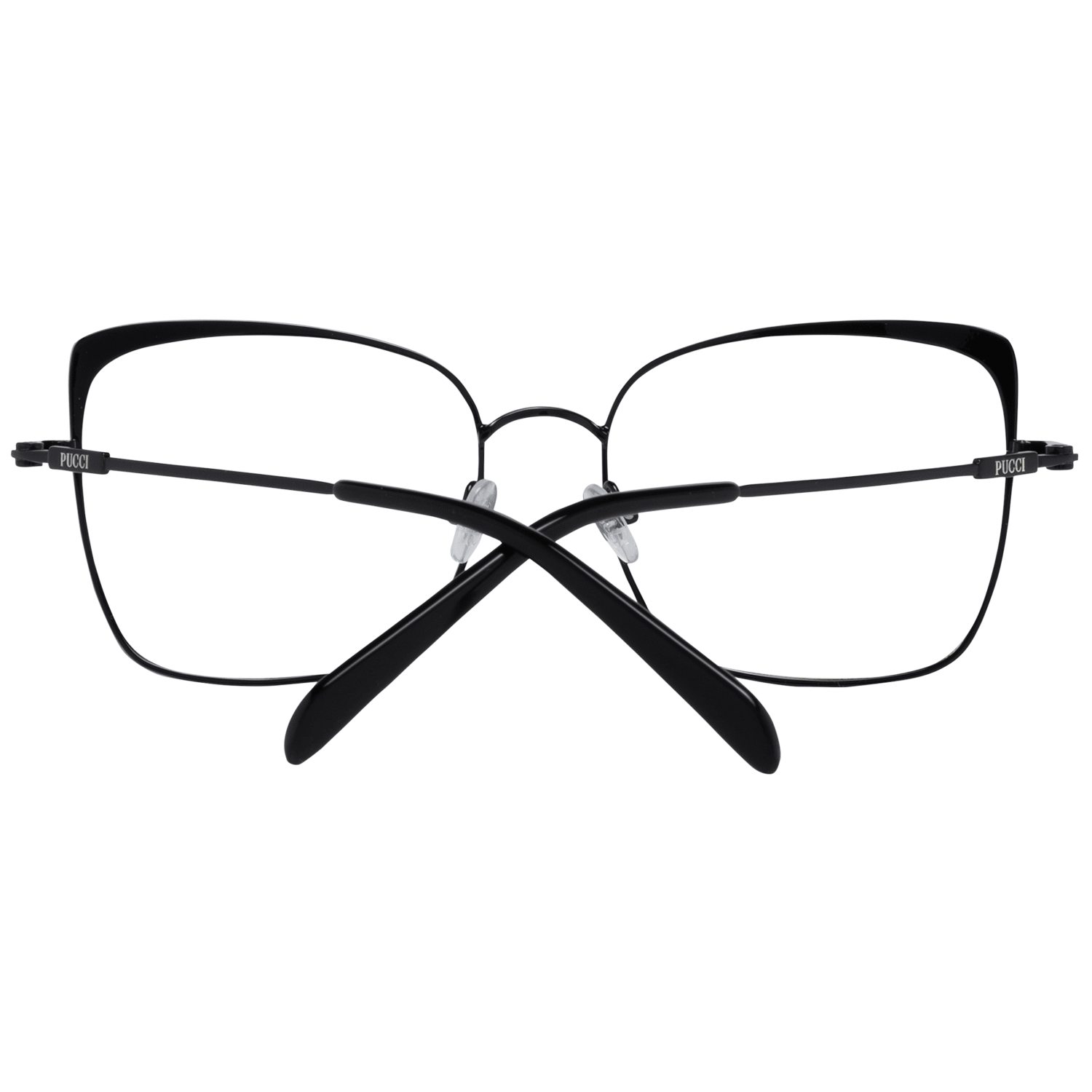 Lunettes (monture) en métal noir Emilio Pucci