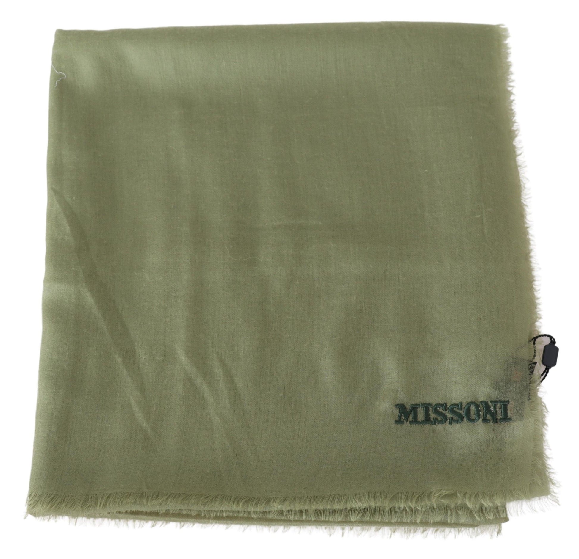 Missoni Écharpe Tour de Cou Unisexe en Cachemire Vert