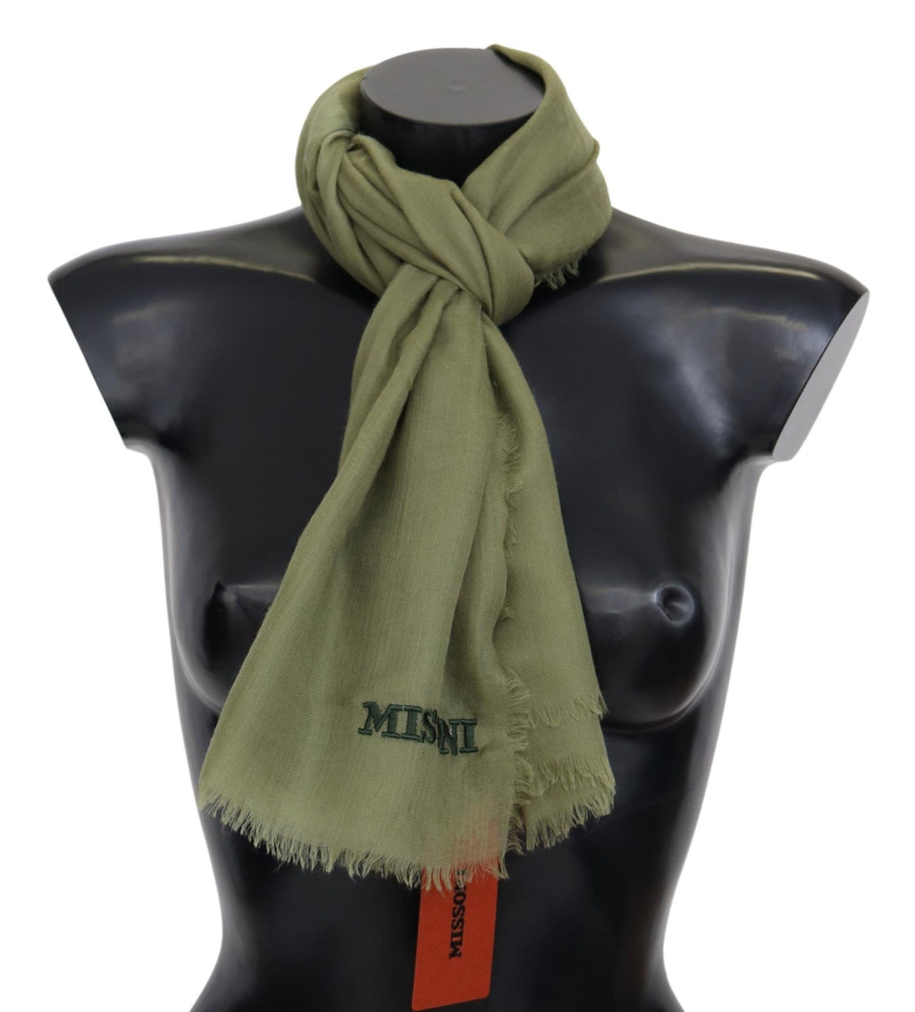 Missoni Écharpe Tour de Cou Unisexe en Cachemire Vert