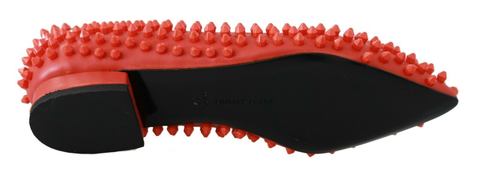 Philipp Plein Ballerines en cuir orange WHAT I DO