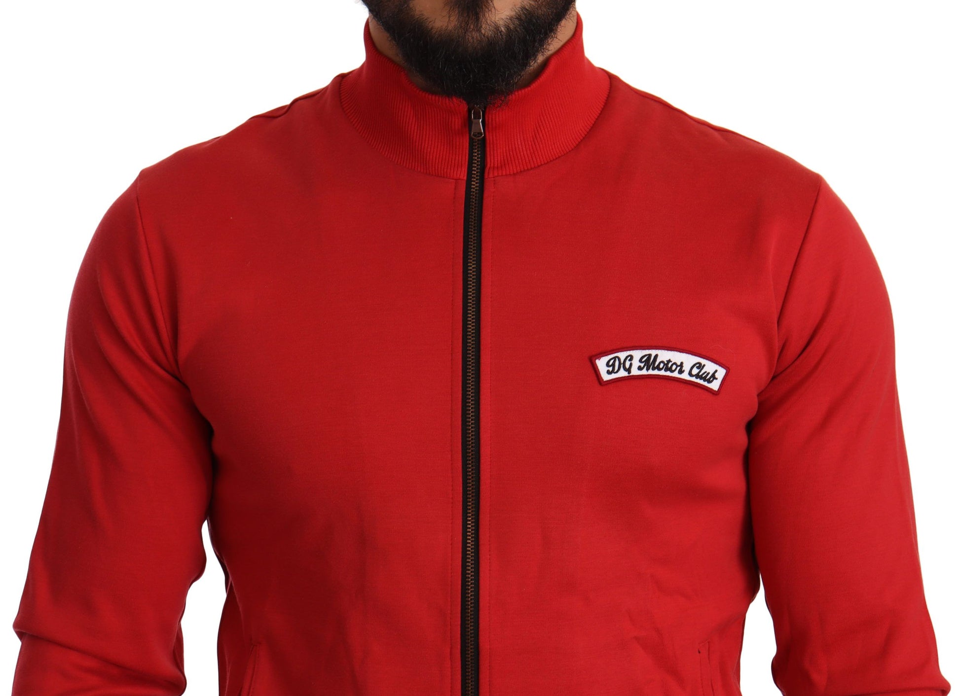 Pull extensible zippé Dolce & Gabbana DG Motor Club rouge