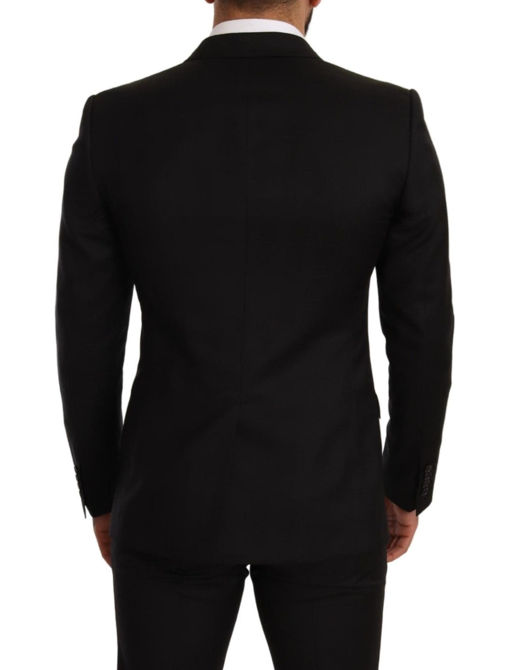 Costume 2 pièces noir à carreaux coupe slim MARTINI Dolce & Gabbana