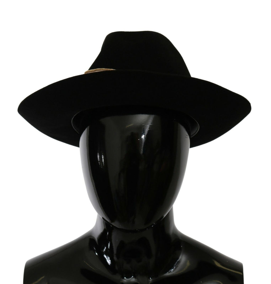 Chapeau Panama à larges bords Dolce & Gabbana en lapin noir Amor Gignit