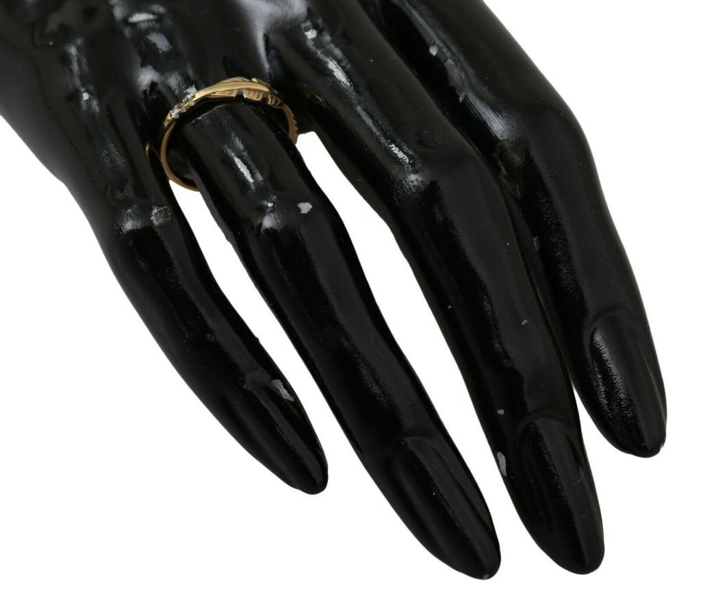 Nialaya Goldfeder Clear CZ 925 Silber Damen