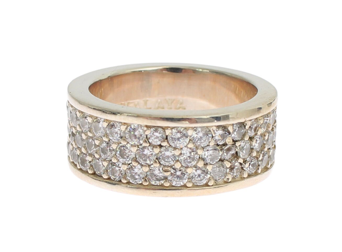Nialaya Silber Damenring aus 925er Sterlingsilber mit Zirkonia