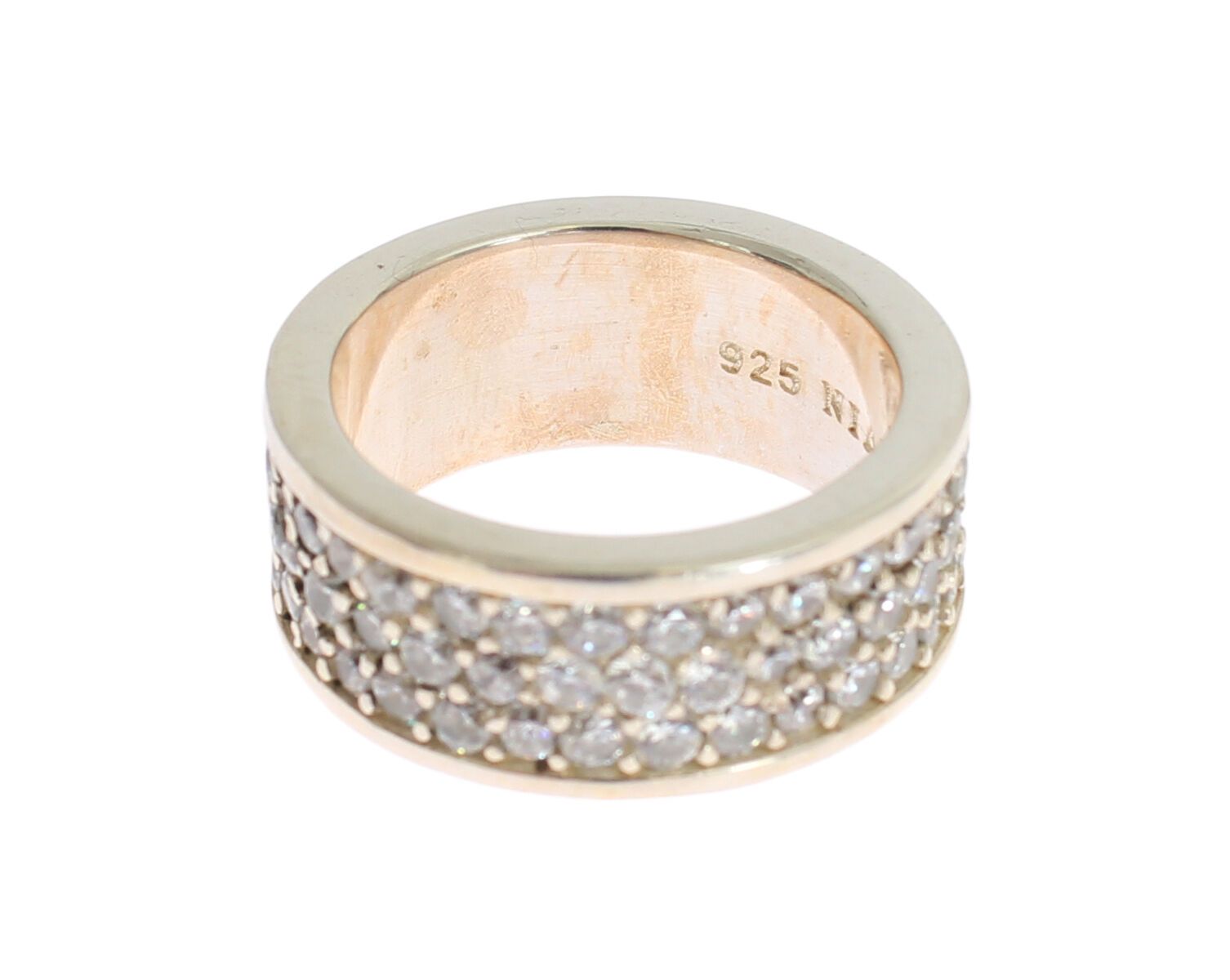 Nialaya Silber Damenring aus 925er Sterlingsilber mit Zirkonia