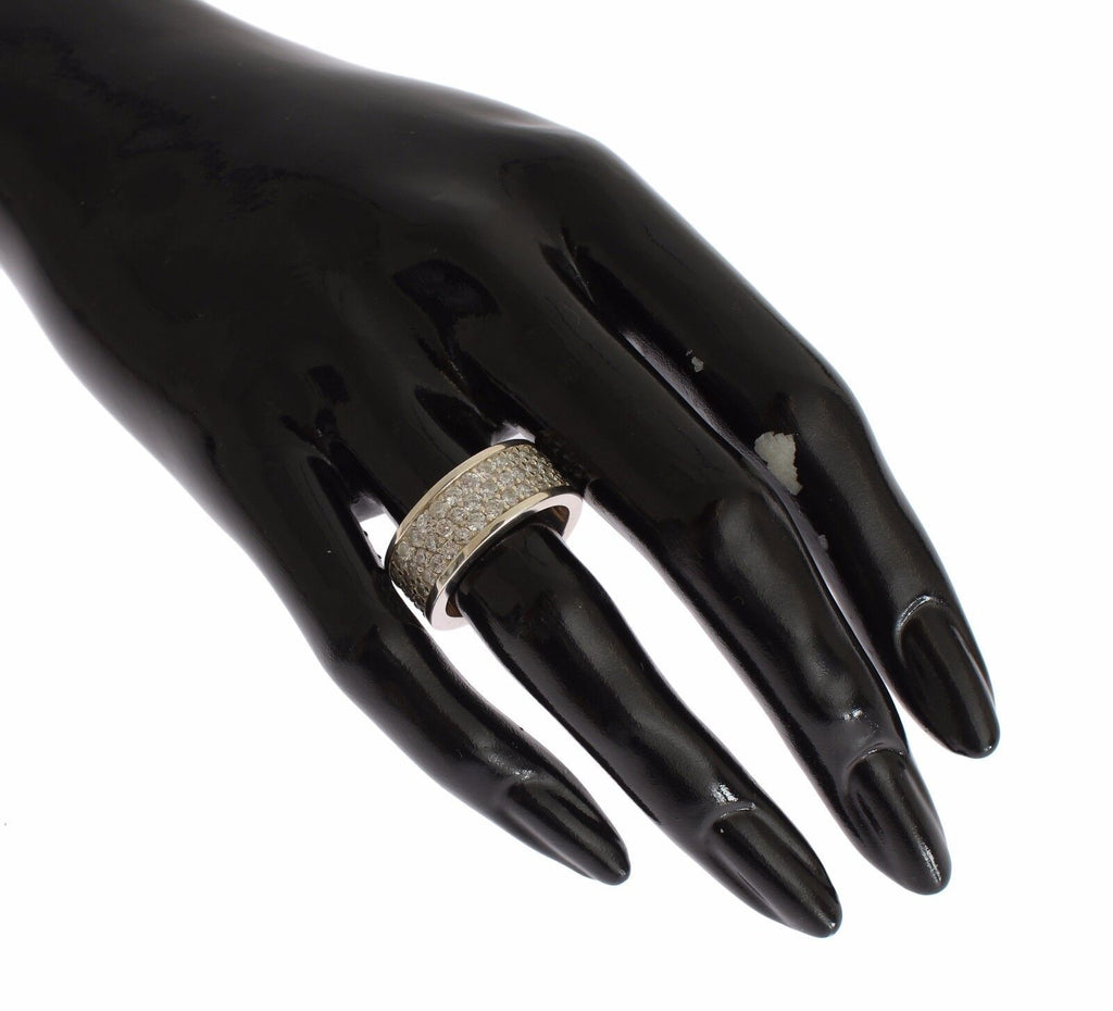Nialaya Silber Damenring aus 925er Sterlingsilber mit Zirkonia