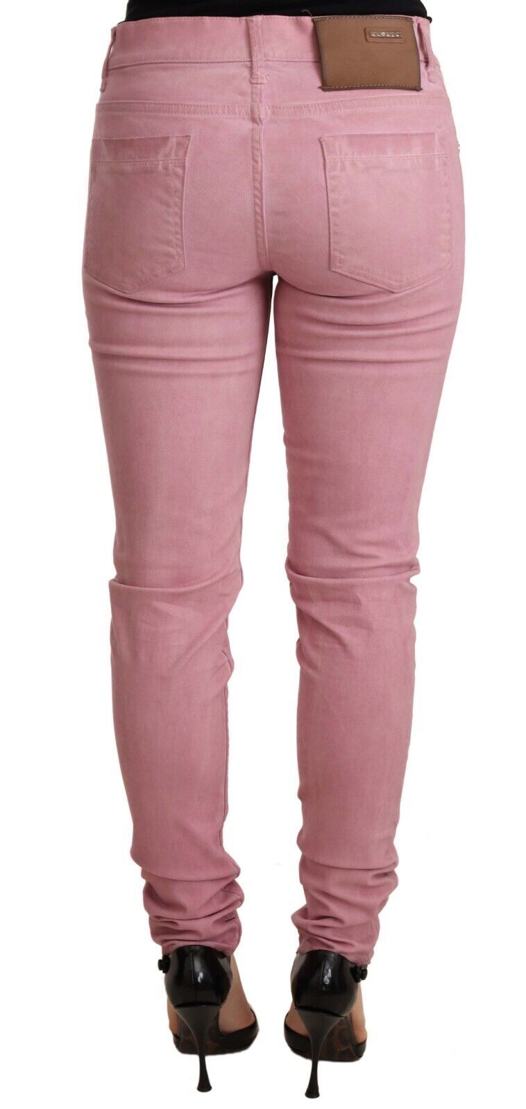 Acht Jean Skinny Femme Coupe Slim en Coton Rose