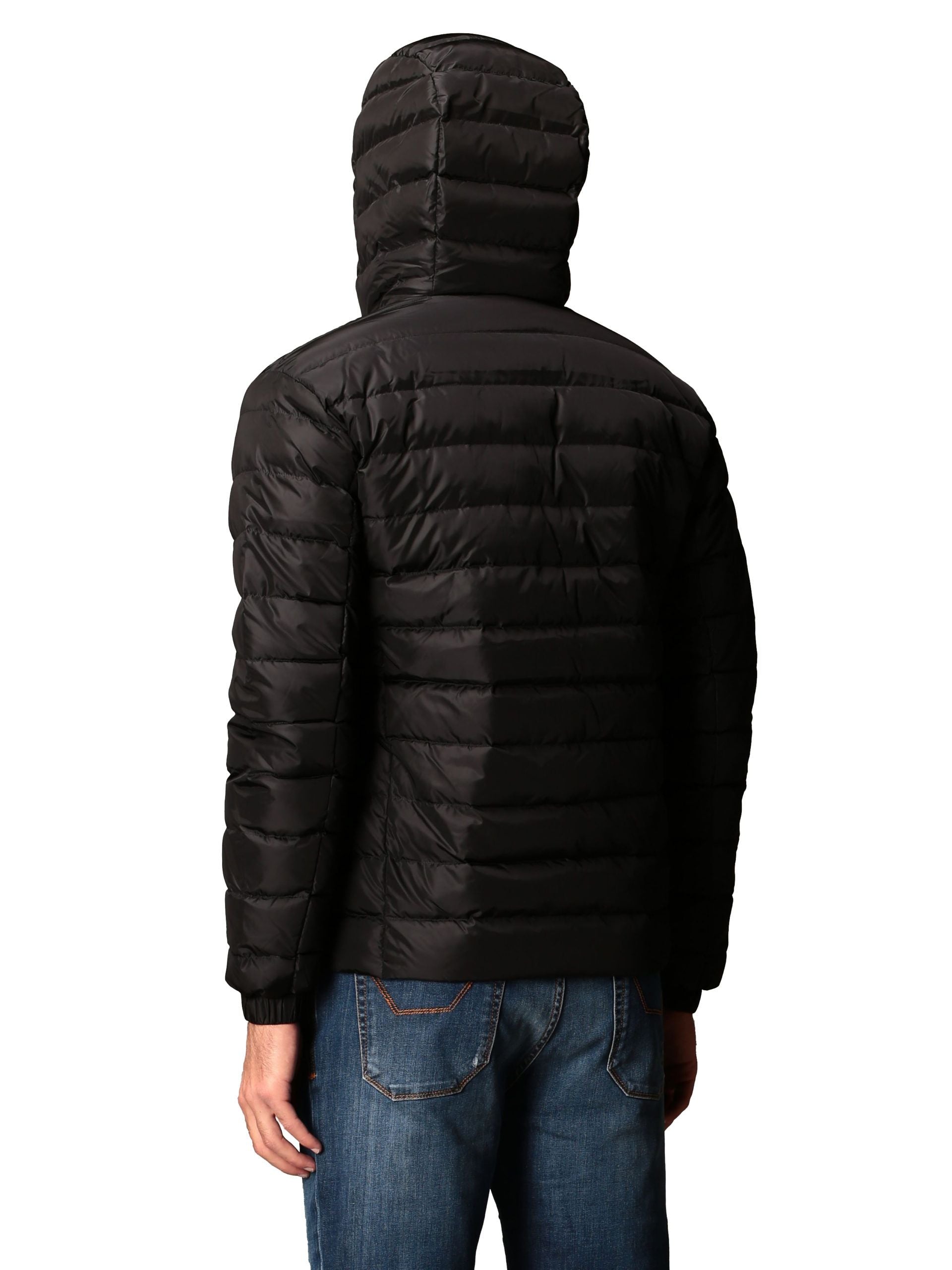 Refrigiwear Schwarze Nylon-Herrenjacke