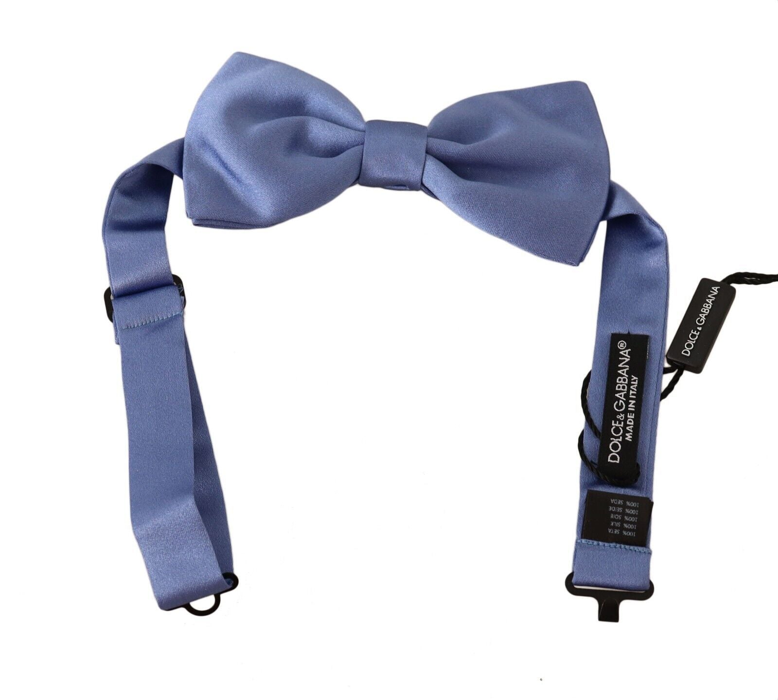 Nœud papillon papillon réglable Dolce & Gabbana violet 100 % soie