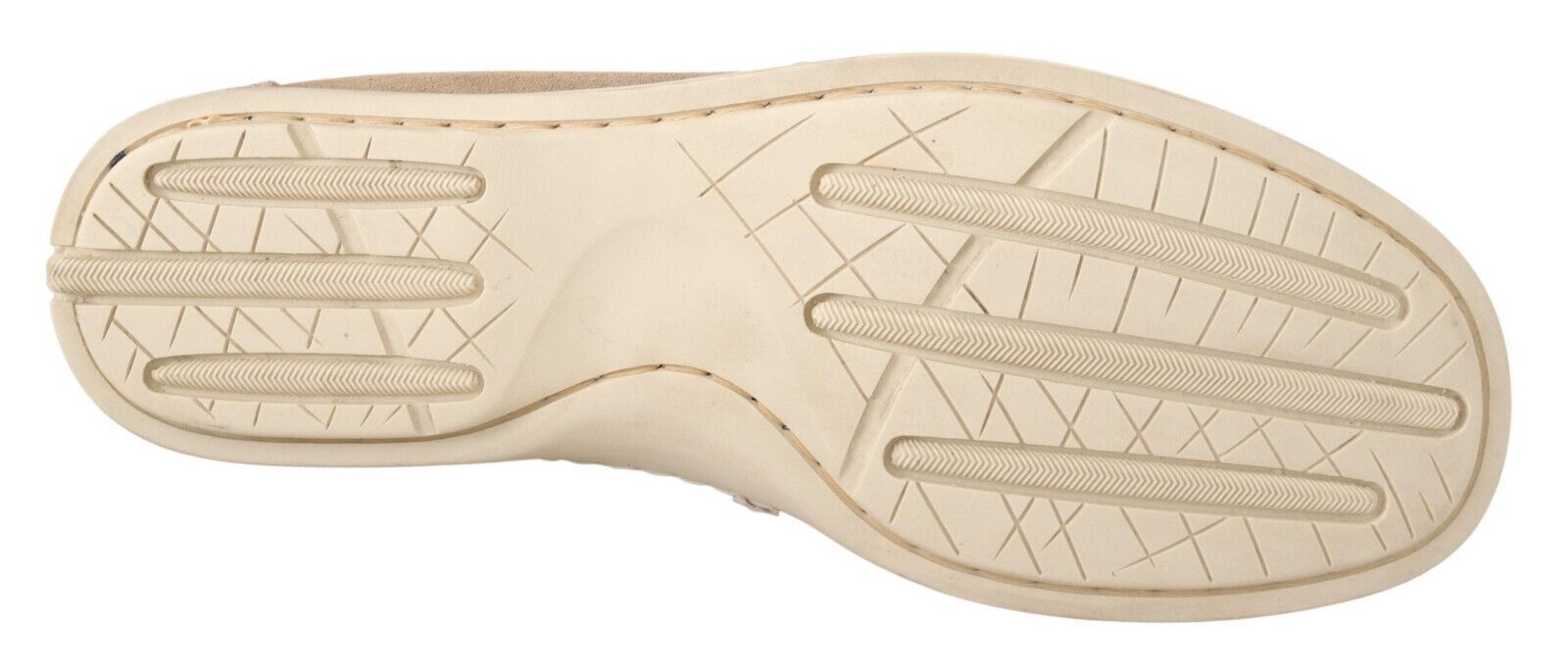 Pollini Beige Wildleder Low Top Mokassin Loafers Casual Herrenschuhe