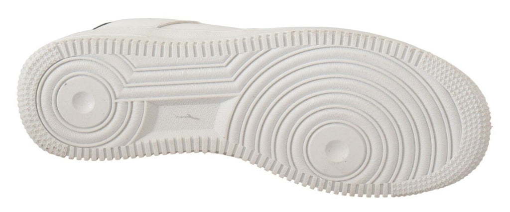 SIGNS Weiße Leder Perforierte Schnürschuhe Casual Herrenschuhe