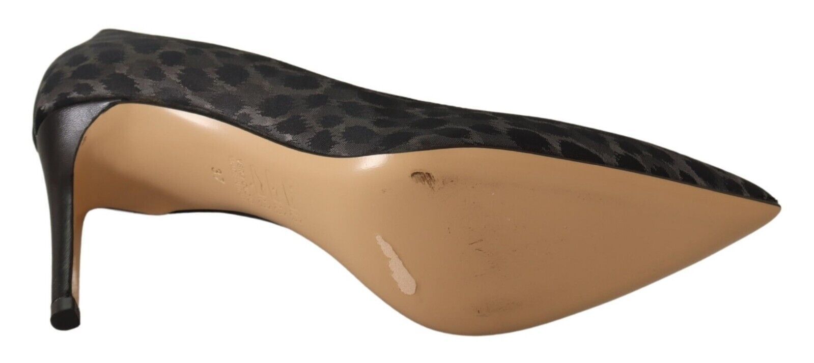 Sofia Schwarze Leoparden-Leder-Stiletto-High-Heels-Pumps-Schuhe