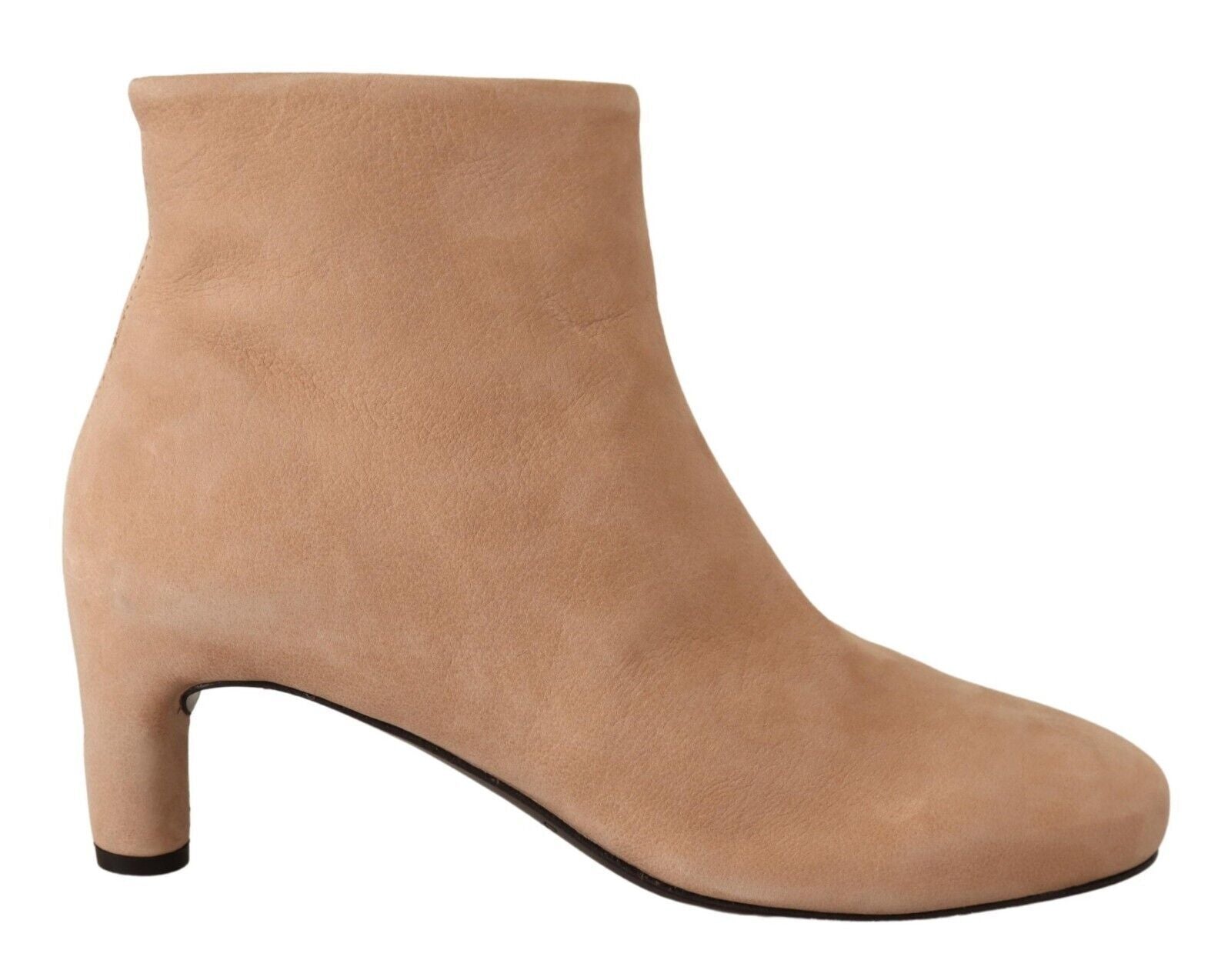 DEL CARLO Escarpins Mi-hauts en Daim Beige