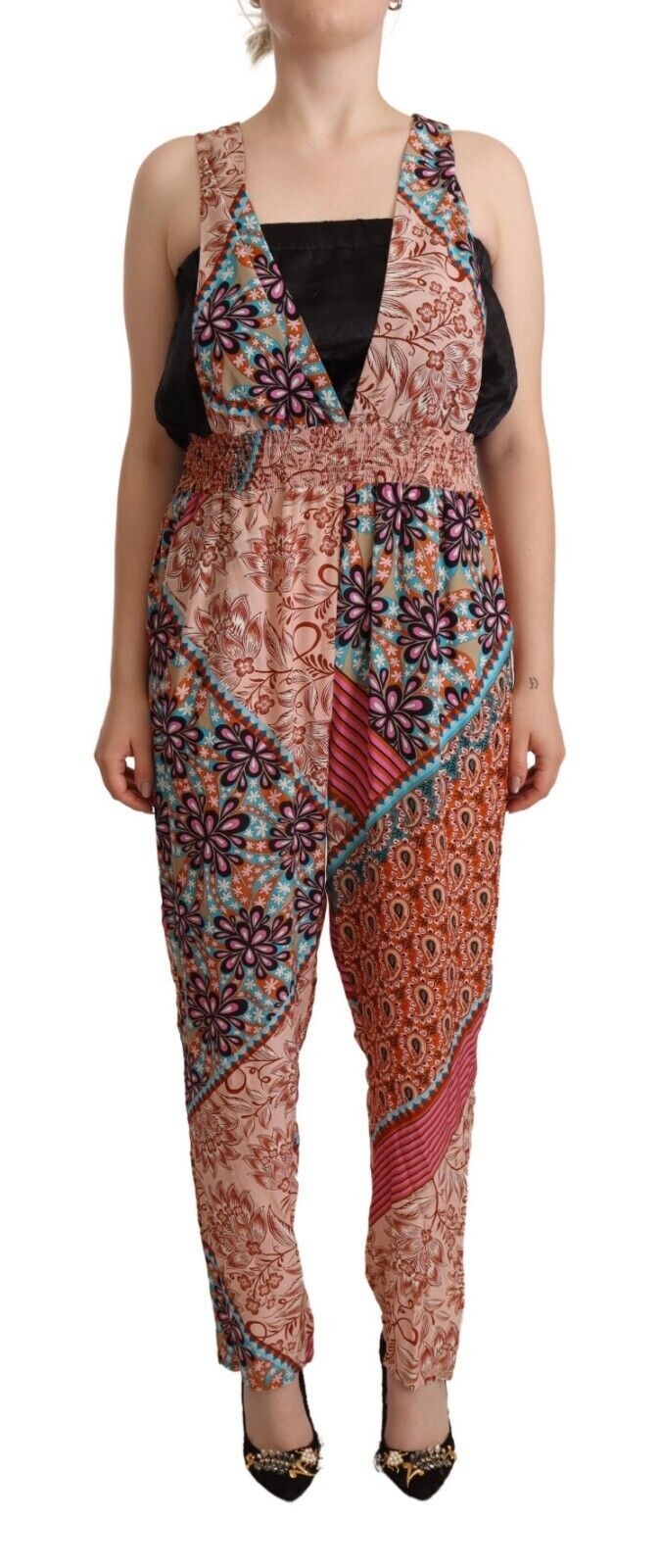Robe-combinaison femme PINKO en viscose multicolore à imprimé floral