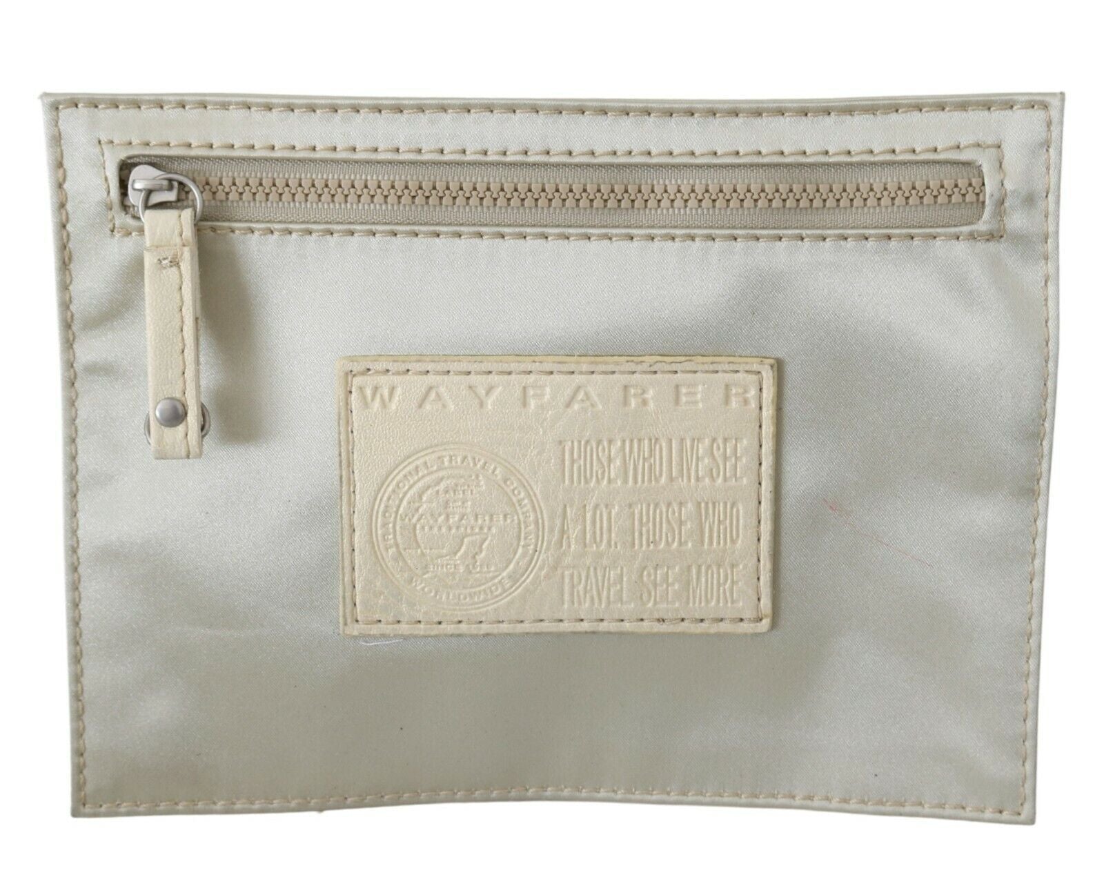 WAYFARER Weiße Geldbörse mit Reißverschluss