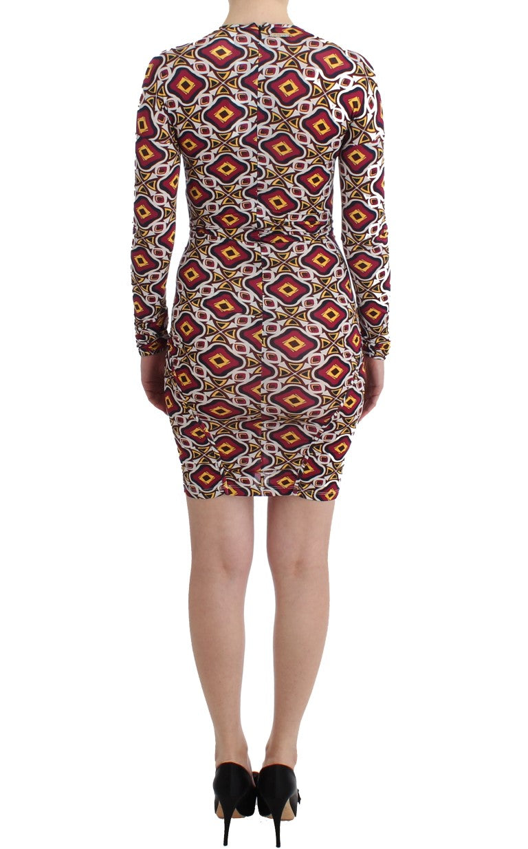 Robe droite GF Ferre en viscose multicolore à manches longues