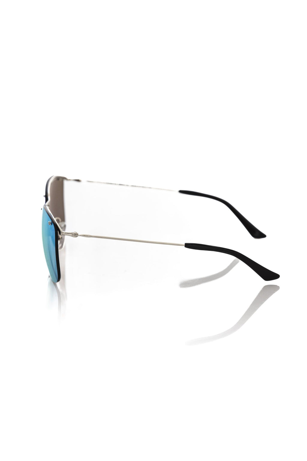 Frankie Morello Silber Metallic Herren-Sonnenbrille