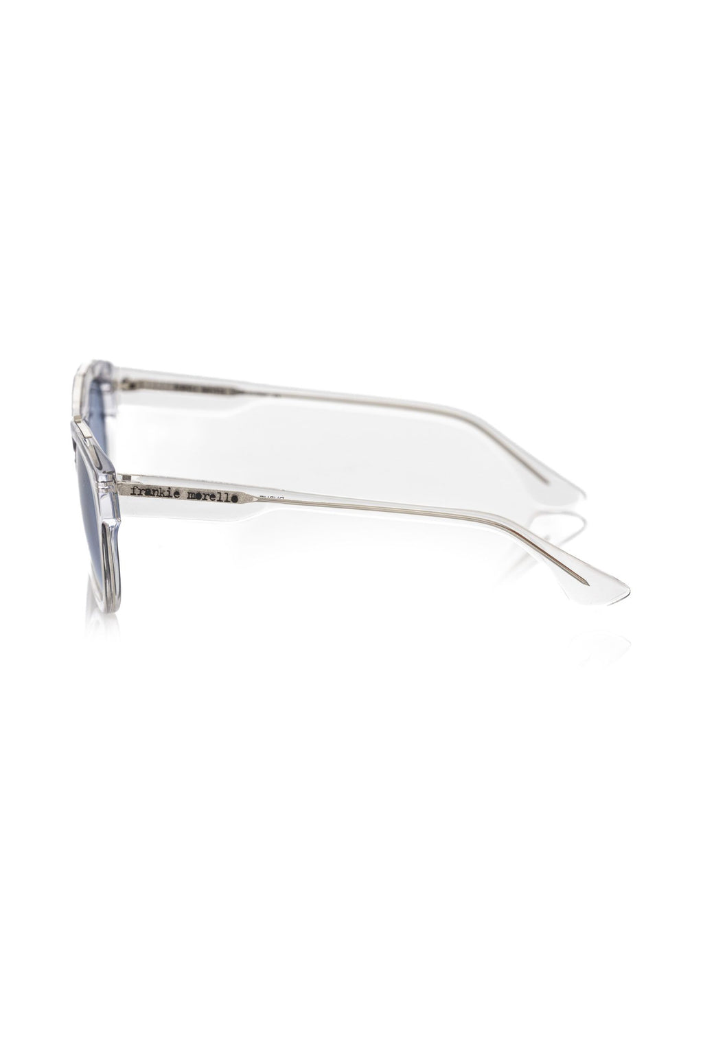 Frankie Morello Weiße Acetat-Sonnenbrille für Herren