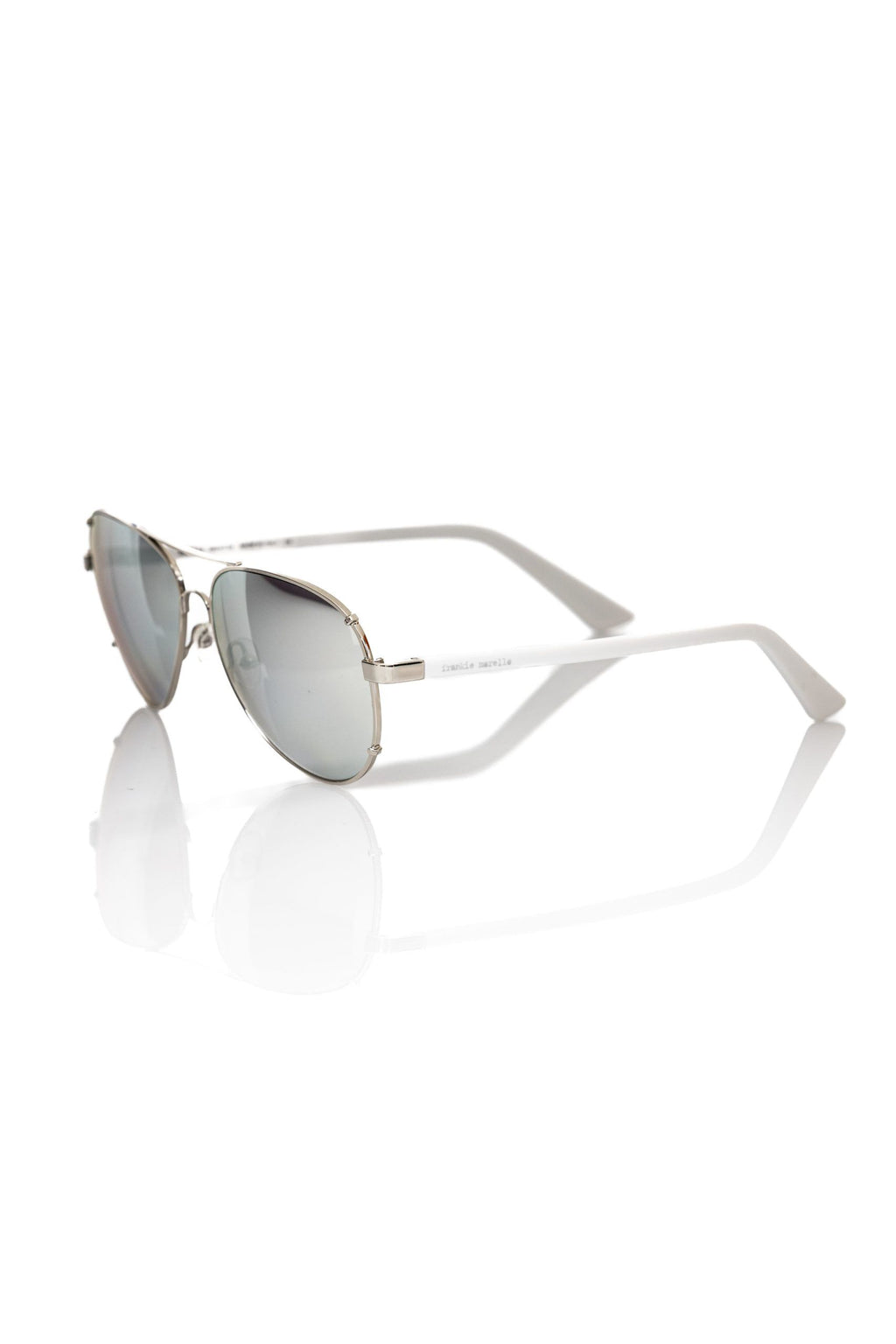Frankie Morello Silber Metallic Herren Sonnenbrille
