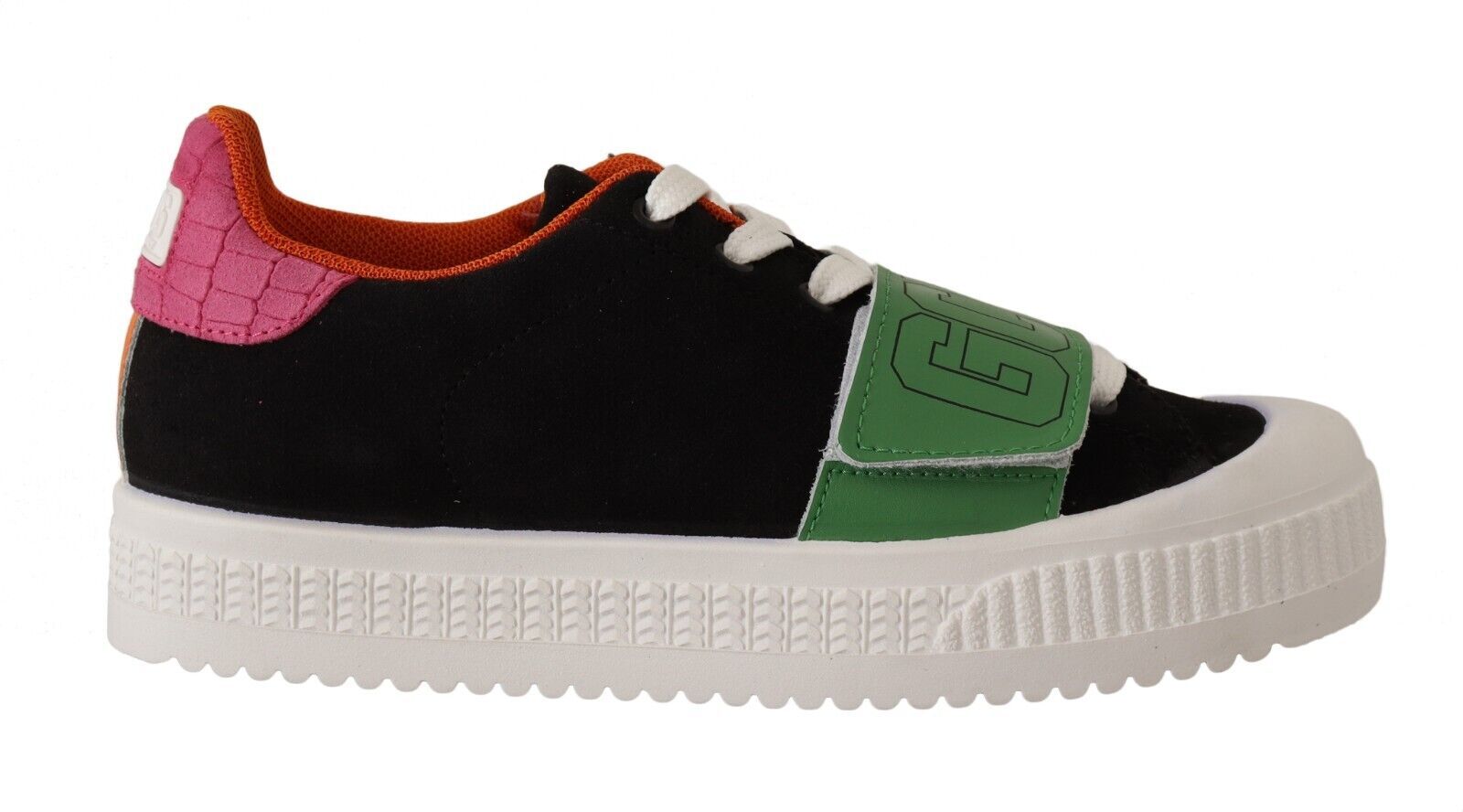 Baskets basses à lacets en daim multicolore GCDS pour femme
