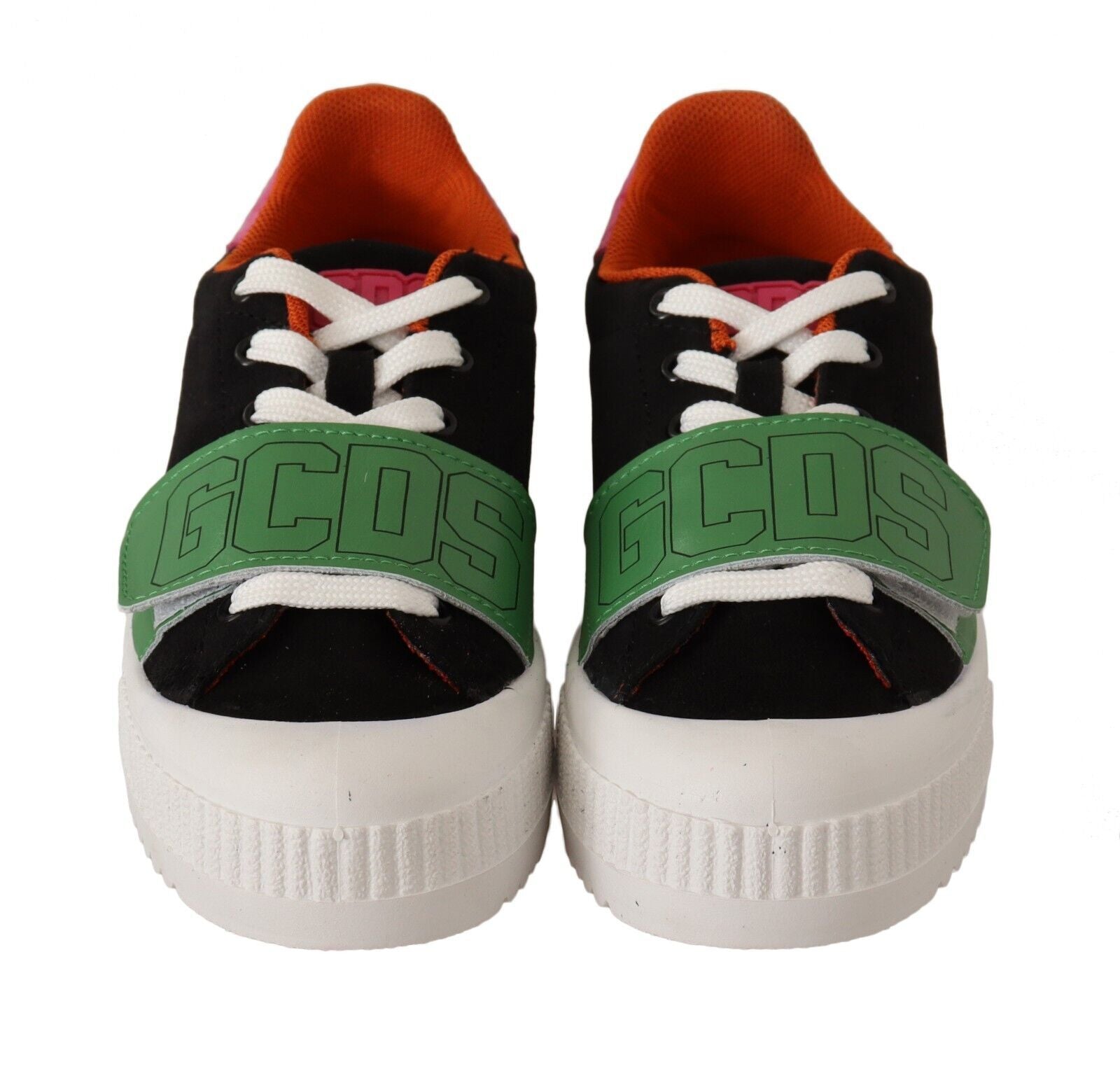 Baskets basses à lacets en daim multicolore GCDS pour femme