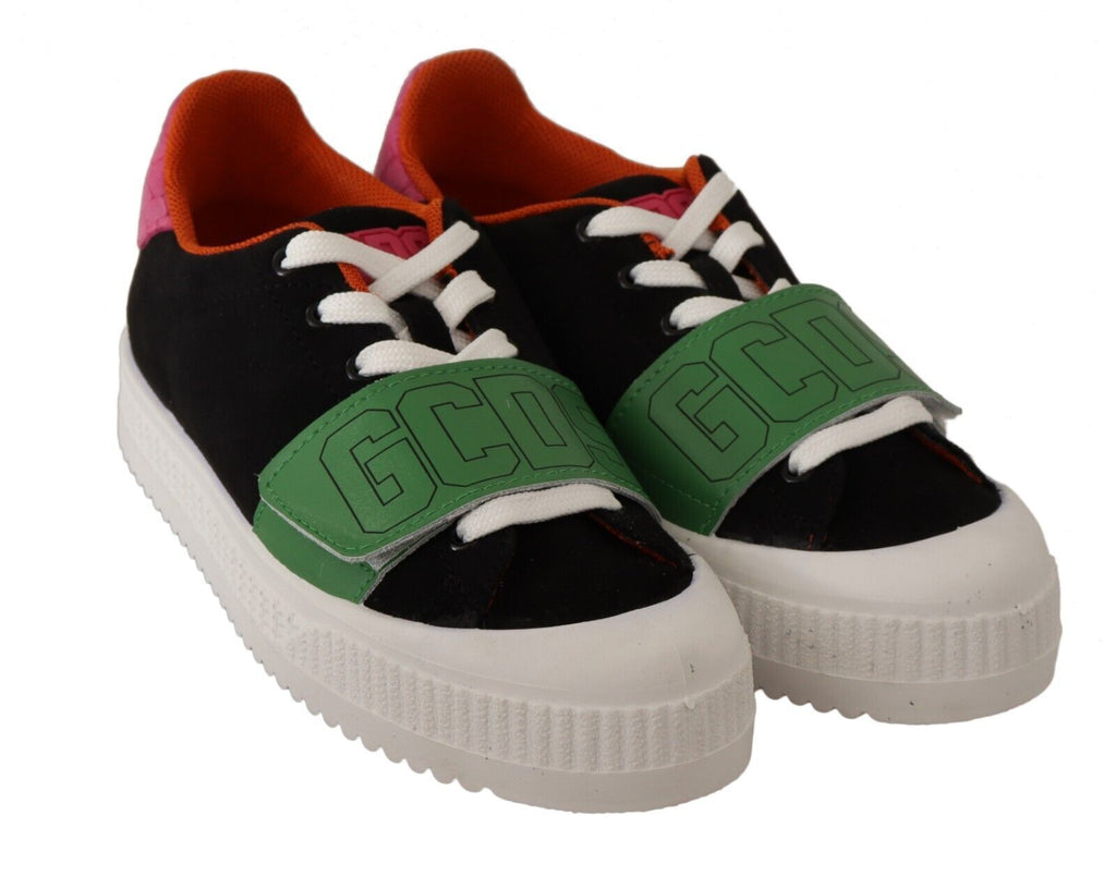 Baskets basses à lacets en daim multicolore GCDS pour femme