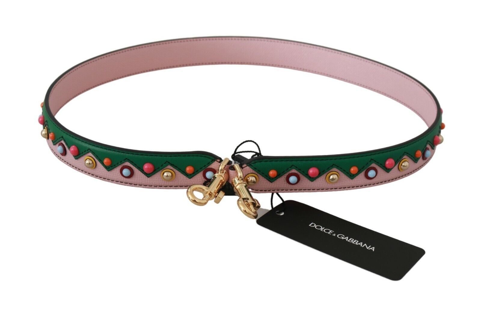 Accessoire de sac à main Dolce & Gabbana en cuir rose avec bandoulière