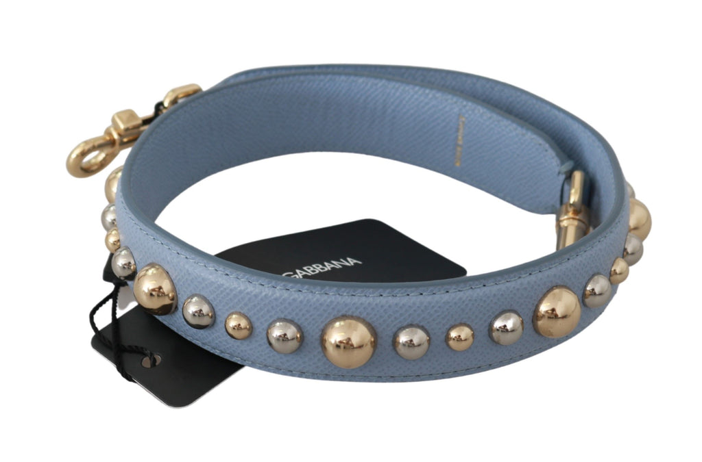 Bandoulière d'accessoire de sac à main en cuir bleu Dolce & Gabbana