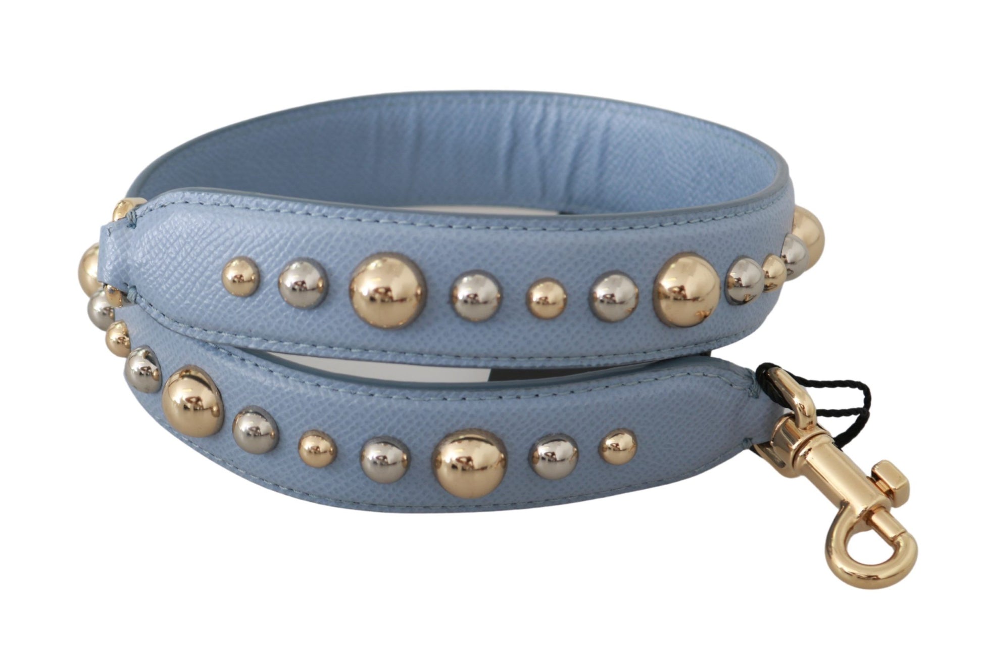 Bandoulière d'accessoire de sac à main en cuir bleu Dolce & Gabbana