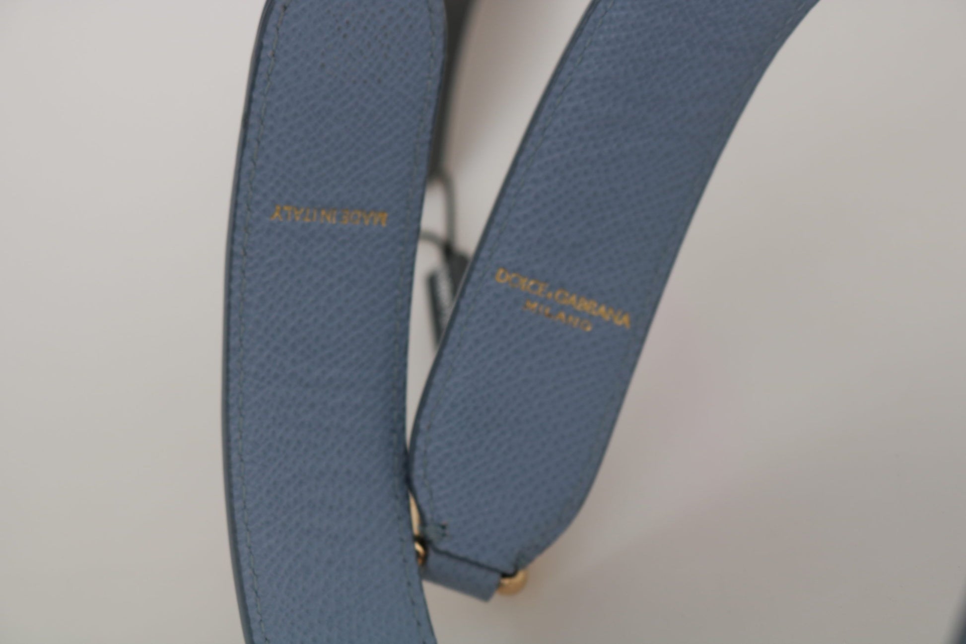 Bandoulière d'accessoire de sac à main en cuir bleu Dolce & Gabbana