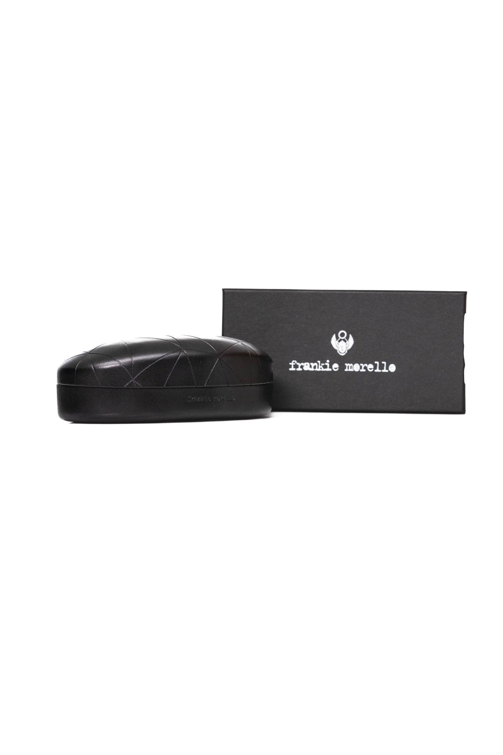 Frankie Morello Schwarze Metallic-Sonnenbrille für Damen