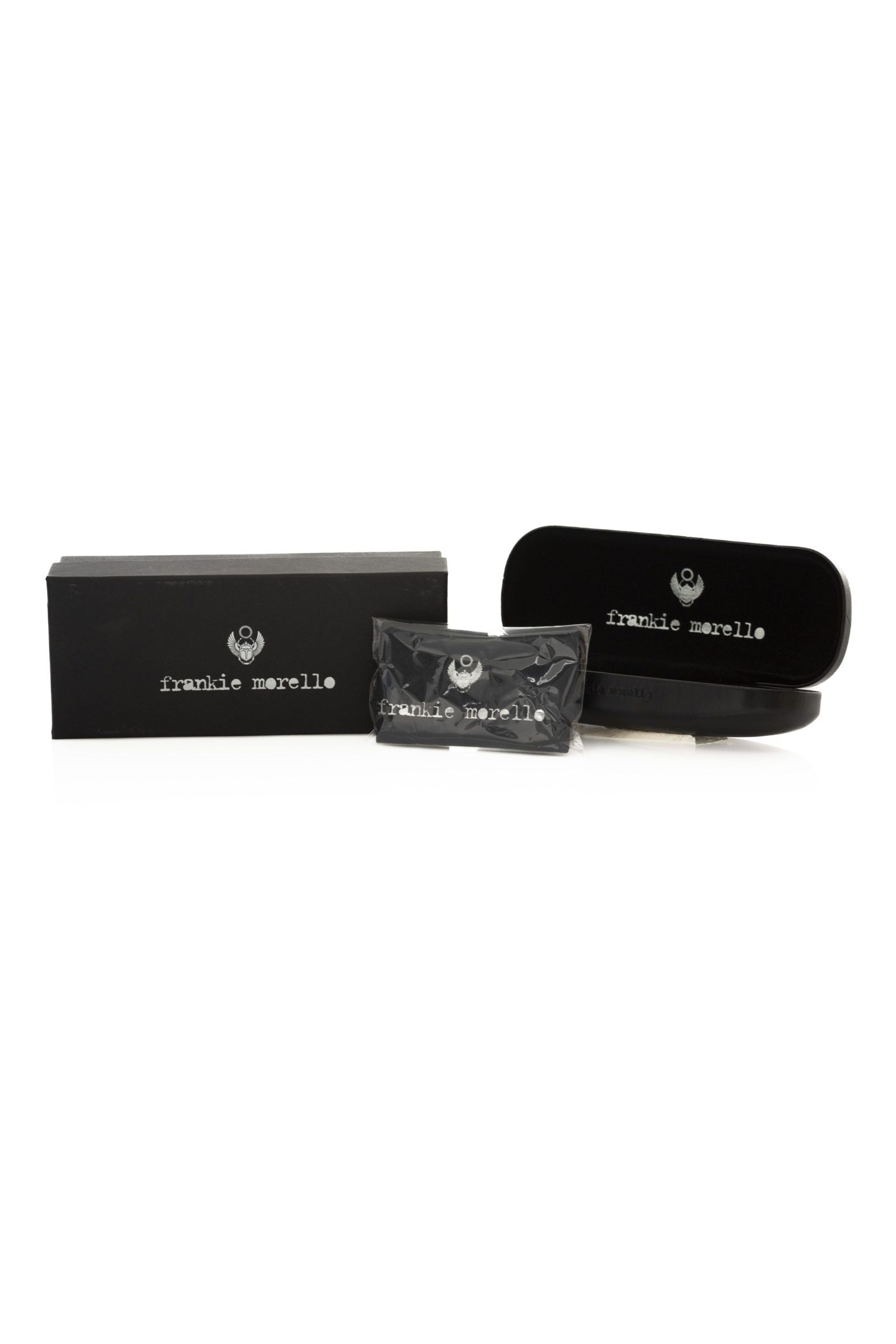 Frankie Morello Schwarze Metallic-Sonnenbrille für Damen