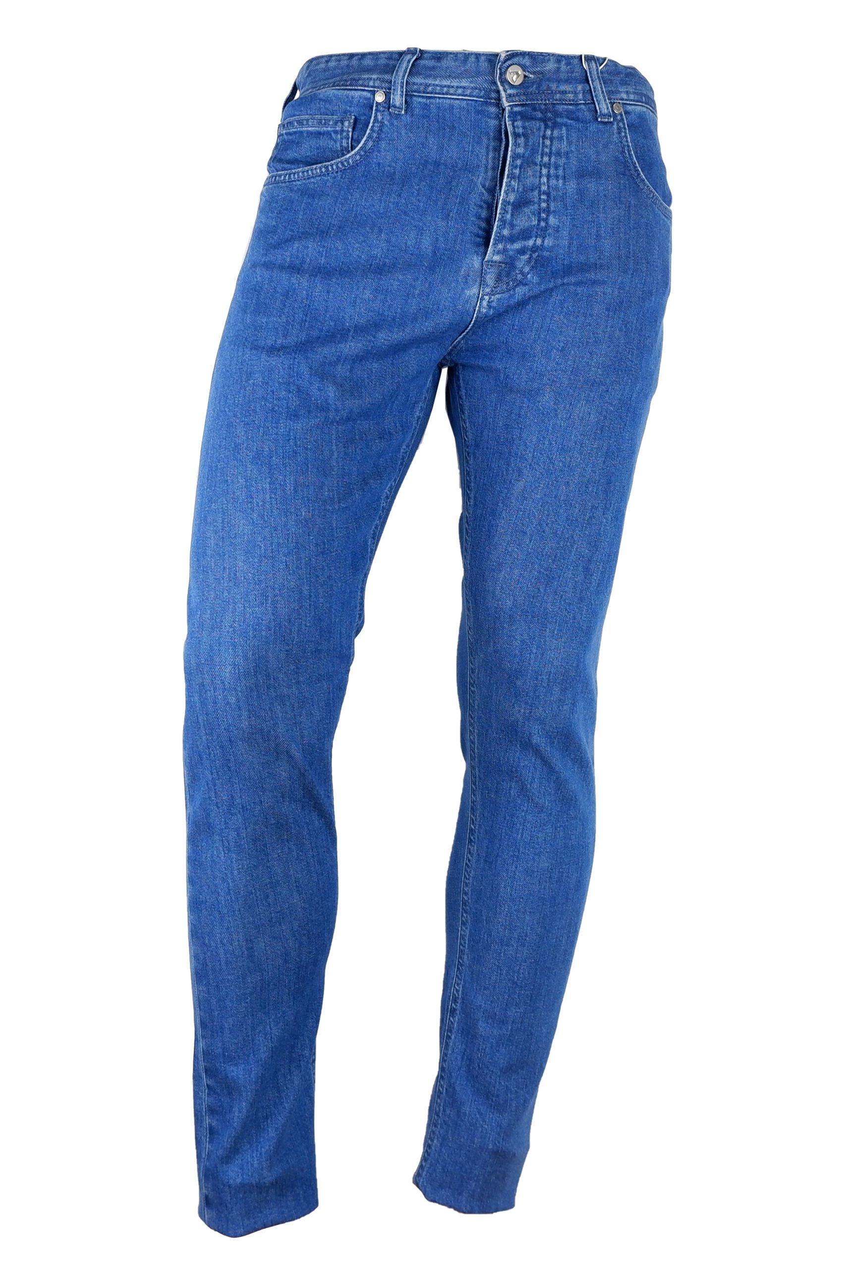 Aquascutum Hellblaue Herrenjeans aus Baumwolle