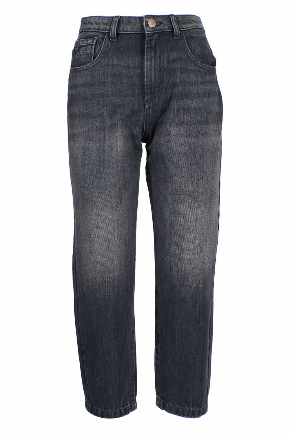 Yes Zee Schwarze Damenjeans aus Baumwolle