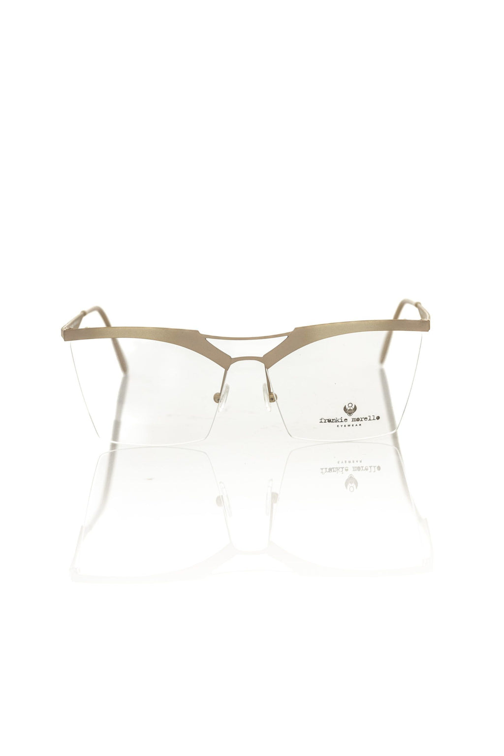 Monture de lunettes Frankie Morello marron métallique pour femme