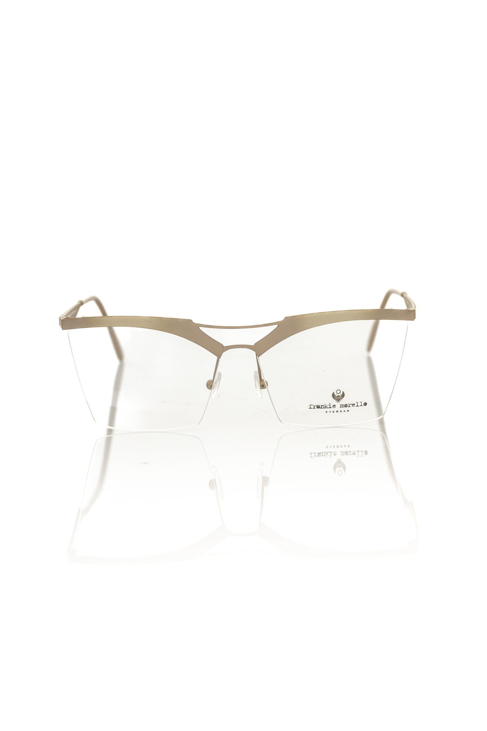 Monture de lunettes Frankie Morello marron métallique pour femme